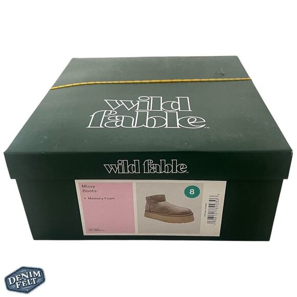 Wild Fable Women's Beige Missy Platform Booties Rhinestones w/ Memory Foam | NEW - Picture 12 of 16